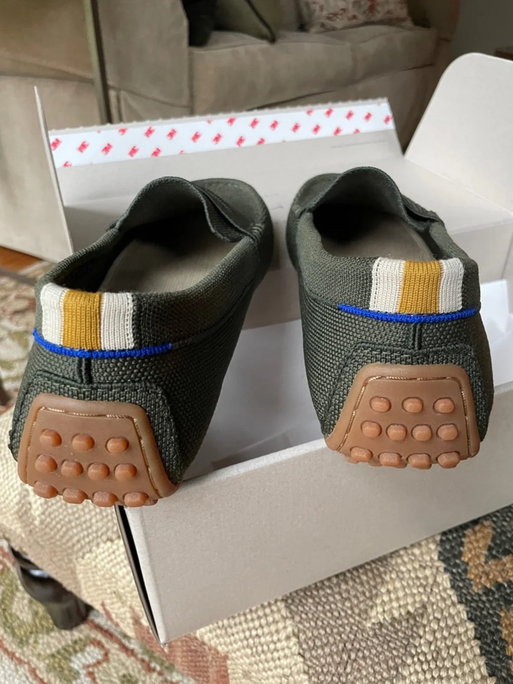 Rothy’s Driver Loafer – Cypress Green – Size 9 - like new - Picture 3 of 5
